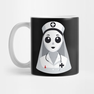 Mysterious Spooky Ghost Nurse Mug